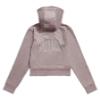 Picture of Juicy Couture Girls  Zip Through Diamante Velour Hoodie - Purple Dove