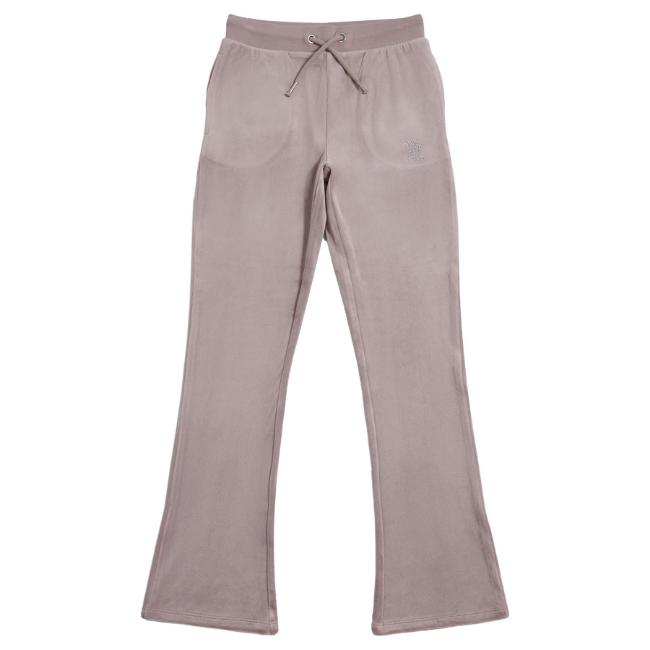 Picture of Juicy Couture Girls Diamante Bootcut Velour Jogger - Purple Dove
