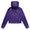 Picture of Juicy Couture Girls  Zip Through Diamante Velour Hoodie - Deep Blue