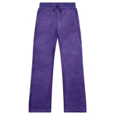 Picture of Juicy Couture Girls Diamante Bootcut Velour Jogger - Deep Blue