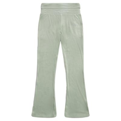 Picture of Juicy Couture Girls Diamante Logo Fold Over Velour Joggers - Frosty Green