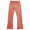 Picture of Juicy Couture Girls Diamante Logo Fold Over Velour Joggers - Burnt Siena