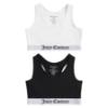 Picture of Juicy Couture Girls X 2 Crop Tops - Black White
