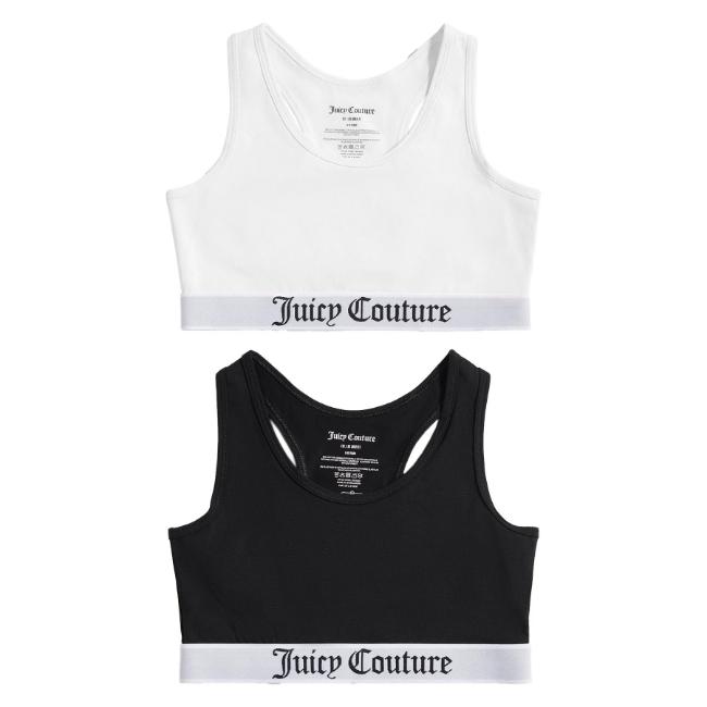 Picture of Juicy Couture Girls X 2 Crop Tops - Black White