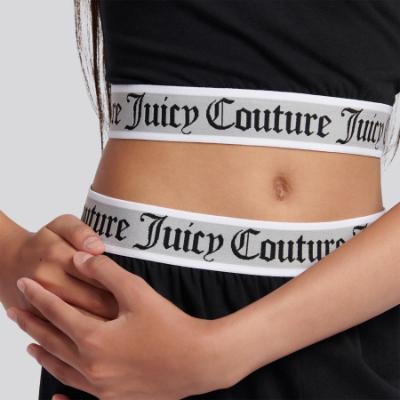 Picture of Juicy Couture Girls Lounge Crop Vest & Wide Leg Set - Black