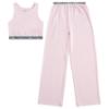Picture of Juicy Couture Girls Lounge Crop Vest & Wide Leg Set - Cherry Blossom