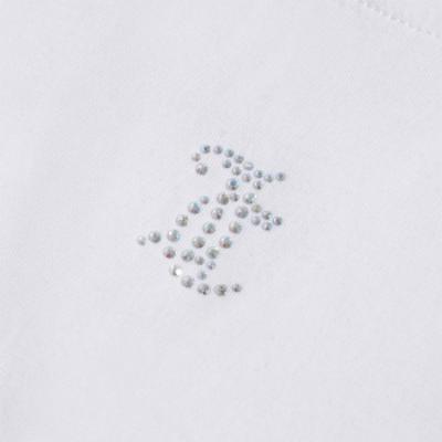 Picture of Juicy Couture Girls Diamante Arm Tee - White
