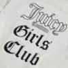 Picture of Juicy Couture Girls Slogan Tee With Ruched Sides - Vintage Heather Marl
