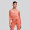 Picture of Juicy Couture Girls Arch Zip Through Diamante Velour Hoodie - Burnt Siena