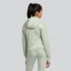 Picture of Juicy Couture Girls Arch Zip Through Diamante Velour Hoodie - Frosty Green