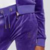 Picture of Juicy Couture Girls Diamante Bootcut Velour Jogger - Deep Blue