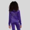 Picture of Juicy Couture Girls  Zip Through Diamante Velour Hoodie - Deep Blue