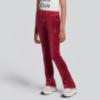 Picture of Juicy Couture Girls Diamante Bootcut Velour Jogger - Red Plum