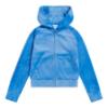 Picture of Juicy Couture Girls Cord Panel Diamante Velour Hoodie & Pants Set X 2 - Regatta Blue
