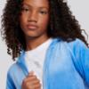 Picture of Juicy Couture Girls Cord Panel Diamante Velour Hoodie & Pants Set X 2 - Regatta Blue