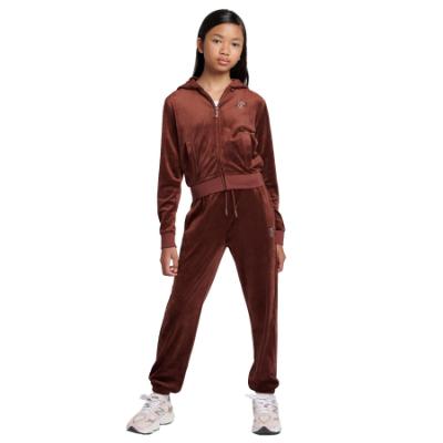 Picture of Juicy Couture Girls Zip Through Velour Hoodie & Jogger Set X 2 - Bitter Chocolate