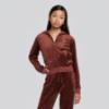 Picture of Juicy Couture Girls Zip Through Velour Hoodie & Jogger Set X 2 - Bitter Chocolate