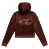 Picture of Juicy Couture Girls Zip Through Velour Hoodie & Jogger Set X 2 - Bitter Chocolate
