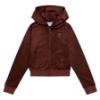 Picture of Juicy Couture Girls Zip Through Velour Hoodie & Jogger Set X 2 - Bitter Chocolate