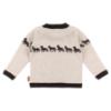 Picture of Foque Boys Horses Sweater  & Check Shorts Set X 2 - Brown Beige Black