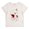 Picture of Lili Gaufrette Girls Bike Top & Polka Tulle Skirt Set X 2 - Ivory Burgundy