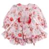 Picture of Daga Girls Magical Surprises Ruffle Dress - Pink Red Silver