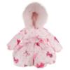 Picture of Bimbalo Girls Padded Coat with Exclusive Bow Print  - Pink
