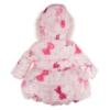 Picture of Bimbalo Girls Padded Coat with Exclusive Bow Print  - Pink