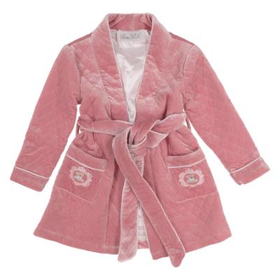 Picture of Beau KiD Girls Pyjamas & Dressing Gown Set X 3 - Dusky Pink