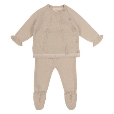 Picture of Rigola Baby Girls Little Deer Knitted Top & Legging Set X 2 - Beige