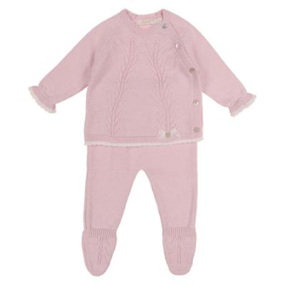 Picture of Rigola Baby Girls Little Blossom Knitted Top & Legging Set X 2 - Pink