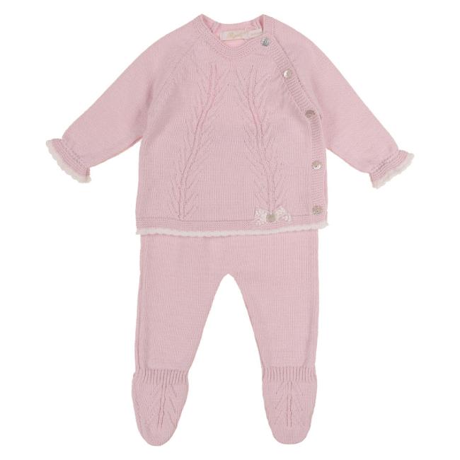 Picture of Rigola Baby Girls Little Blossom Knitted Top & Legging Set X 2 - Pink