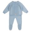 Picture of Rigola Baby Boys Pamper Blue Knitted Top & Legging Set X 2 - Blue