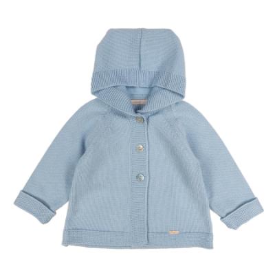 Picture of Rigola Boys Pamper Blue Winter Knit Hooded Cardigan/Jacket - Blue