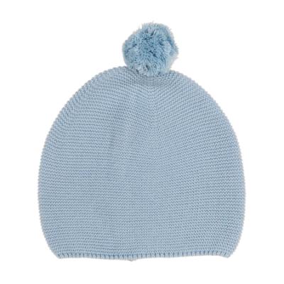 Picture of Rigola Boys Pamper Blue Single Pom Beanie - Blue