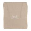 Picture of Rigola Baby Girls Little Deer Raised Knit Organic Cotton Shawl - Beige