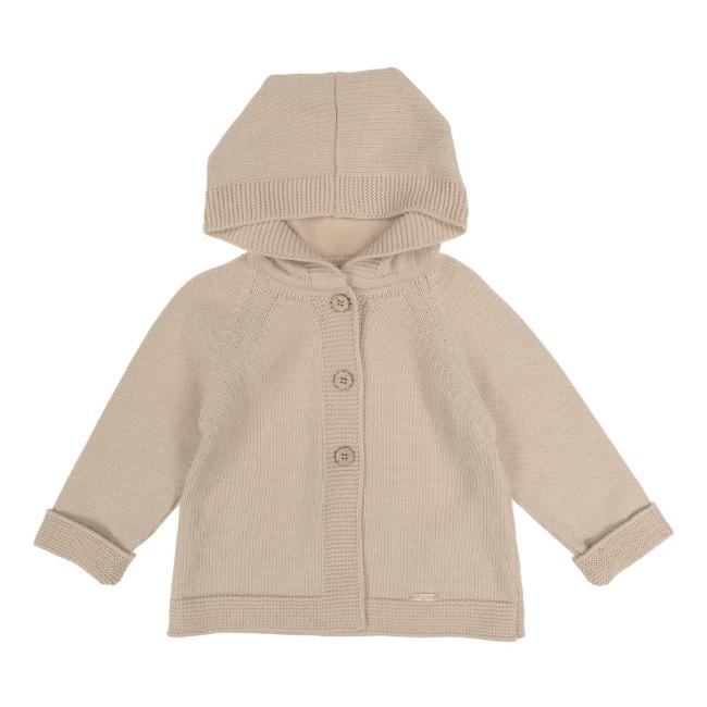 Picture of Rigola Boys Imperial Chess Winter Knit Hooded Cardigan/Jacket - Beige