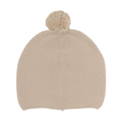 Picture of Rigola Boys Imperial Chess Single Pom Beanie - Beige