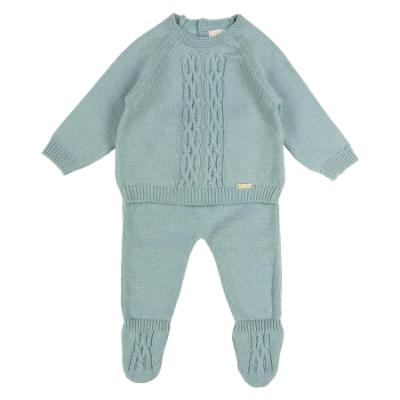 Picture of Rigola Baby Boys Noble Green Knitted Top & Legging Set X 2 - Green