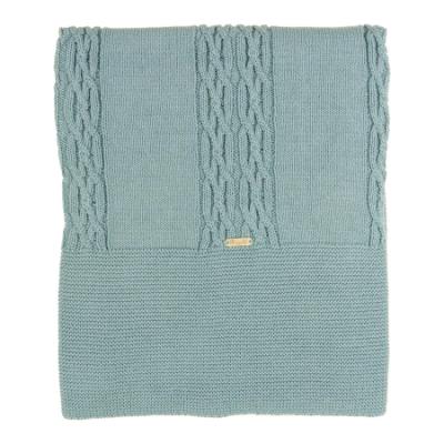 Picture of Rigola Baby Boys Noble Green Raised Knit Organic Cotton Shawl - Green