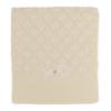 Picture of Rigola Baby Girls Elegant Chess Raised Knit Organic Cotton Shawl - Beige