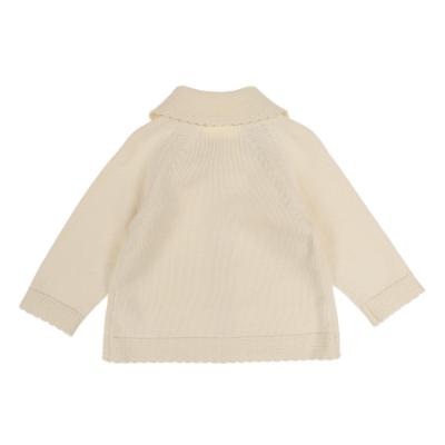Picture of Rigola Girls Elegant Chess Winter Knit Longer Cardigan/Jacket - Cream