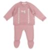 Picture of Rigola Baby Girls Winter Flowers Knitted Top & Legging Set X 2 - Dark Pink