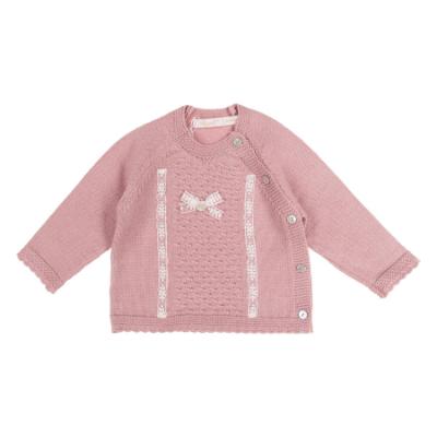 Picture of Rigola Baby Girls Winter Flowers Knitted Top & Legging Set X 2 - Dark Pink