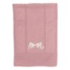 Picture of Rigola Baby Girls Winter Flowers Raised Knit Organic Cotton Shawl - Dark Pink