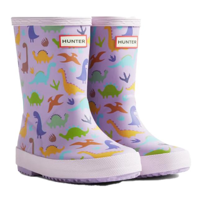 Picture of Hunter Little Kids First Classic Dinosaur Print Rainboots - Multi