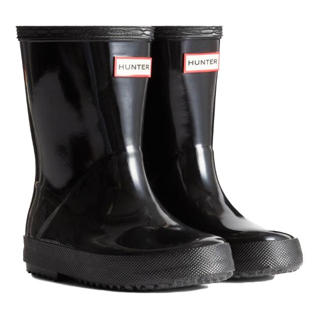 Picture of Hunter Little Kids First Classic Gloss Rainboots - Black