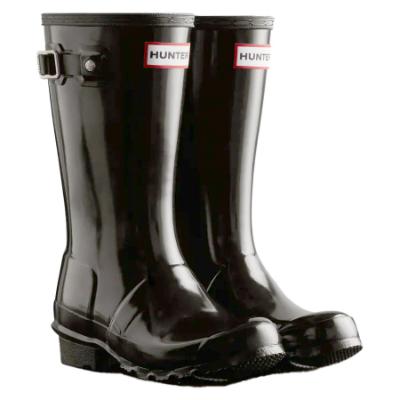 Picture of Hunter Original Big Kids Gloss Wellington Boots - Black