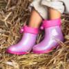 Picture of Igor Bimbi Unicorn Glitter Ankle Rain Boot - Fuchsia Pink