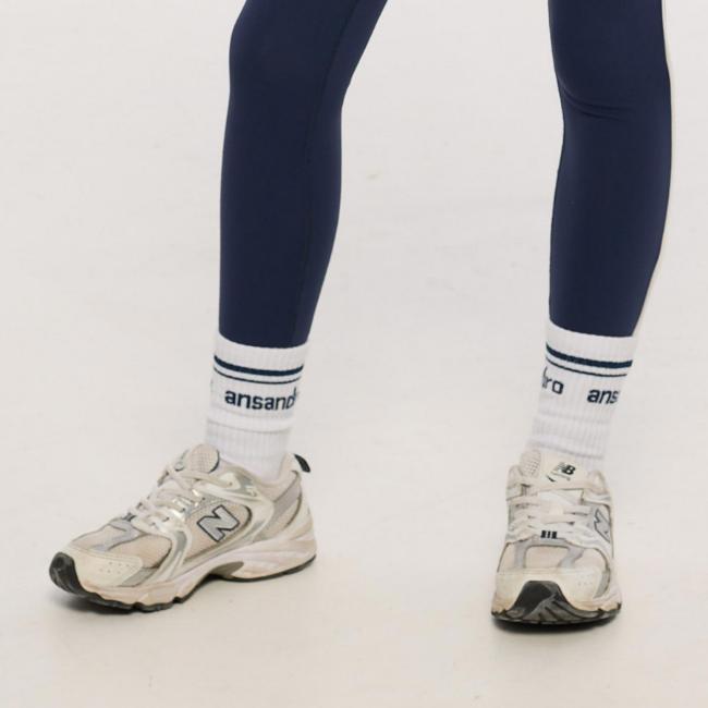 Picture of Ansandro Kids Activewear Sports Socks - White Navy